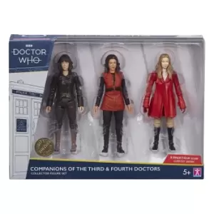 Image of Doctor Who Action Figures 3 Pack Companions of the Third & Fourth Doctors 14 cm