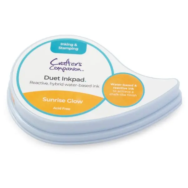 Image of Crafter's Companion Duet Hybrid Ink Pad Orange Sunrise Glow