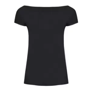 Image of SOLS Womens/Ladies Marylin Long Length T-Shirt (M) (Deep Black)