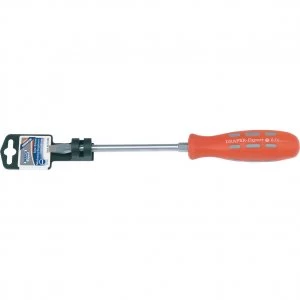 Image of Draper Expert Mechanics Soft Grip Flared Slotted Screwdriver 8mm 150mm