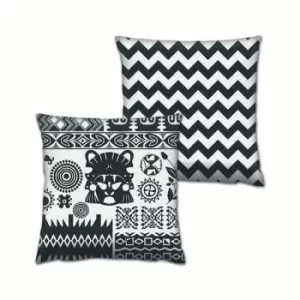 Image of AB-4364-4391 Multicolor Cushion Set (2 Pieces)