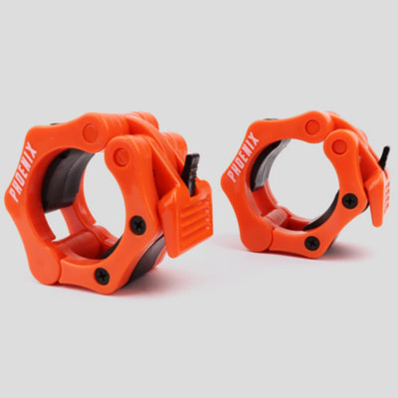 Image of Phoenix Fitness Olympic 2" Barbell Collars - Orange Orange