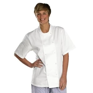 Image of Click Workwear Chefs Jacket Short Sleeve Large White Ref CCCJSSWL Up