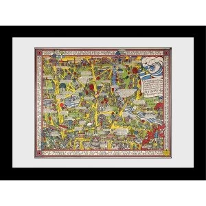 Image of Transport For London Map 2 60 x 80 Framed Collector Print