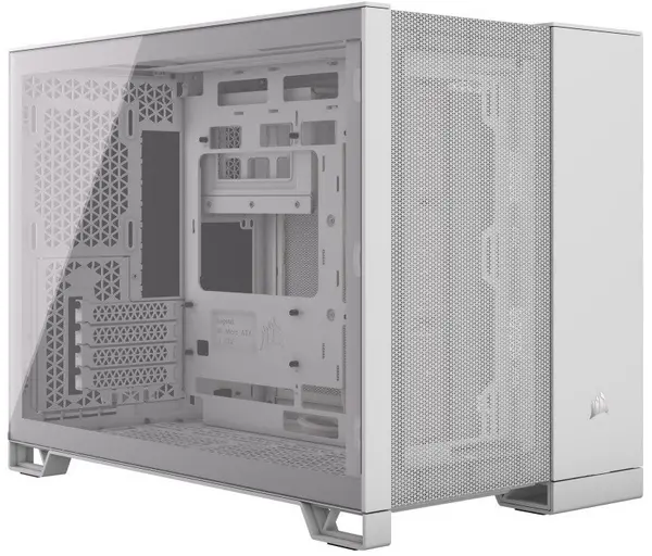 Image of Corsair 2500D Airflow Micro ATX Dual Chamber PC Case - White