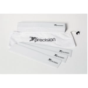 Image of Precision Rectangular Shaped Rubber Markers White (Set of 15)