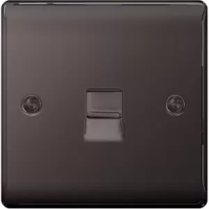 Image of BG Nexus Metal Black Nickel 1 Gang Telephone Socket - NBNBTS1