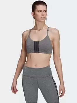 Image of adidas Aeroimpact Training Light-support Bra, Purple, Size L, Women