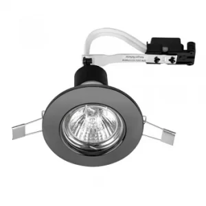 Image of MiniSun Non-Fire Rated Steel Fixed Downlight in Black Chrome