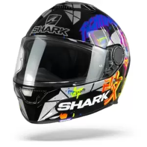 Image of Shark Spartan 1.2 Lorenzo Catalunya GP Black Red Glitter KRX 2XL