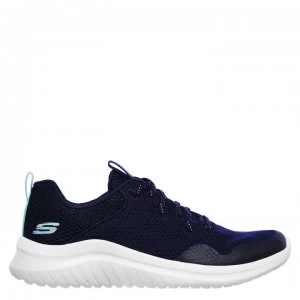 Image of Skechers Ultra Flex Trainers Ladies - Navy