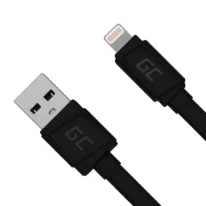 Image of KABGC02 - 0.25 m - Lightning - USB A - Male - Male - Black