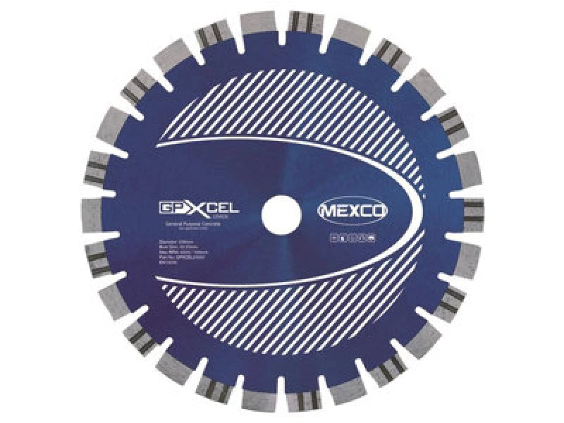 Image of Mexco Gpxcel23022 Xcel Grade Concrete Diamond Blade 230 X 22mm Mexgpxl23022