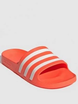 Image of Adidas Adilette Aqua - Red/White