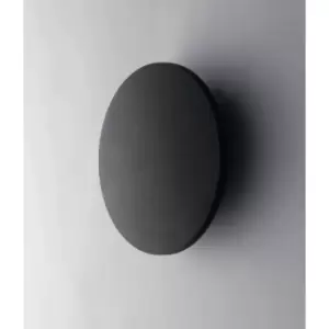 Image of Fan Europe AMON Outdoor ED Flush Wall Light Black, IP54 360lm 4000K 13.5x4cm