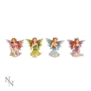 Image of Glen Whispers Pack Of 4 Fairy Figures