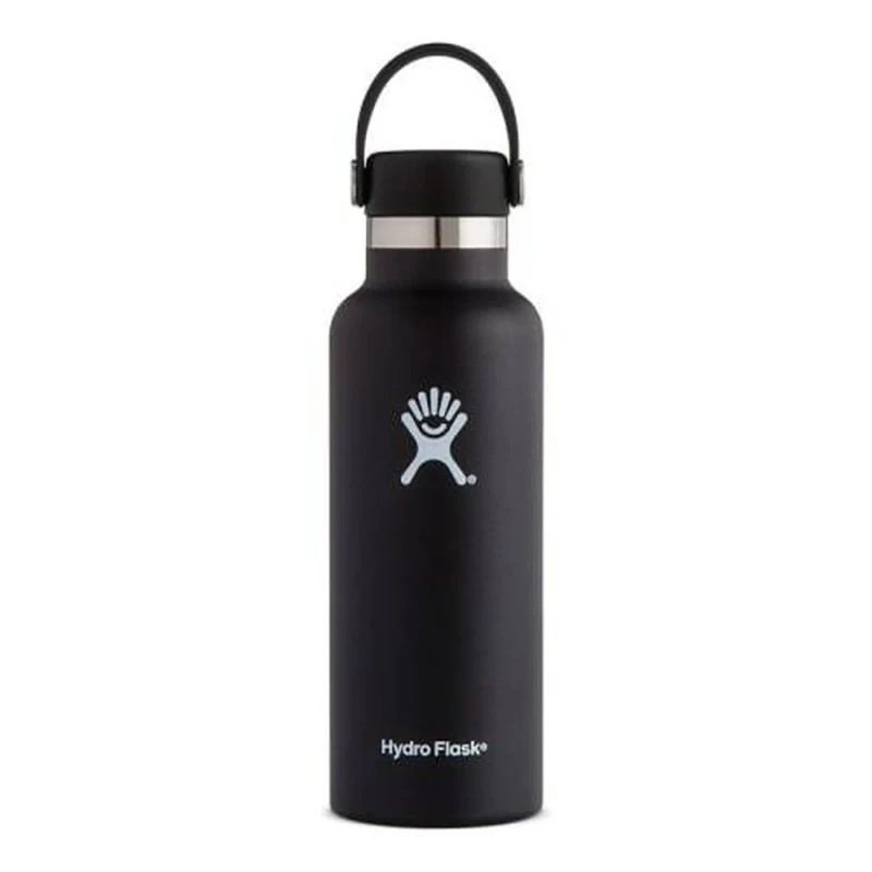 Image of Standard thermos Hydro Flask with standard mouth flex cap 18 oz Noir Unisex TU