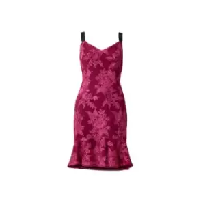 Image of Adrianna Papell Sequin Embroidery Dress - Pink