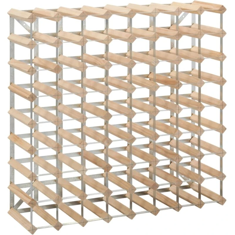 Image of VIDAXL Wine Rack for 72 Bottles Solid Pinewood Vidaxl 282471