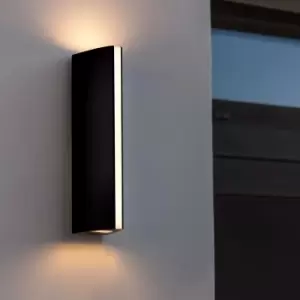 Image of Lutec Leo LED Up & Down Outdoor Wall Light - Anthracite