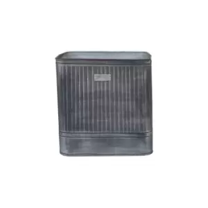 Image of Ivyline Outdoor Hampton Square Galvanised Metal Planter H:45 x W:44 Cm