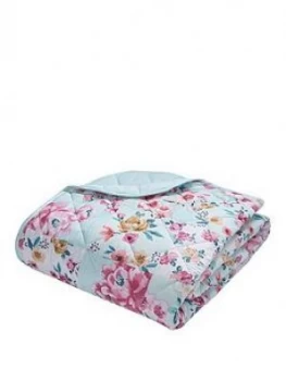Image of Catherine Lansfield Flower Patchwork Bedspread Throw
