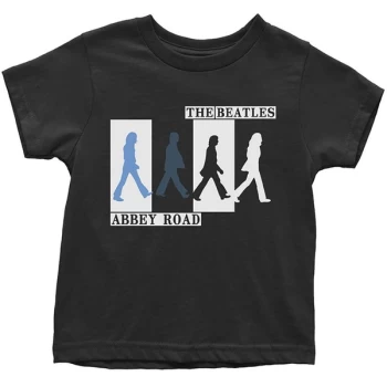 Image of The Beatles - Abbey Road Colours Crossing Kids 2 Years T-Shirt - Black