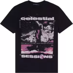Image of French Connection Celestial Seasons T-Shirt - Black