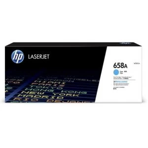 Image of HP 658A Cyan Laser Toner Ink Cartridge