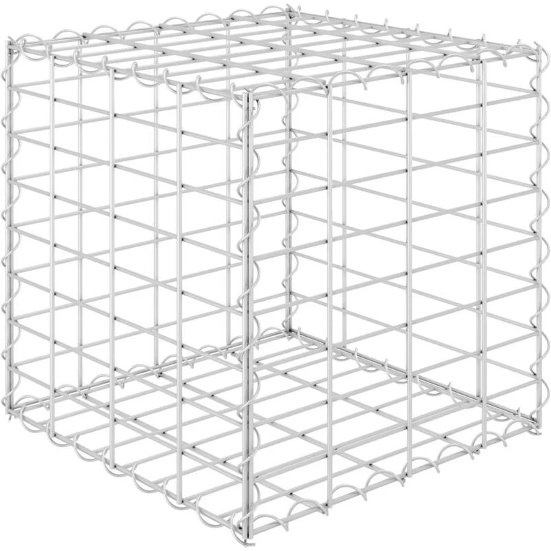 Image of VIDAXL Cube Gabion Raised Bed Steel Wire 40x40x40cm Vidaxl 8719883734774
