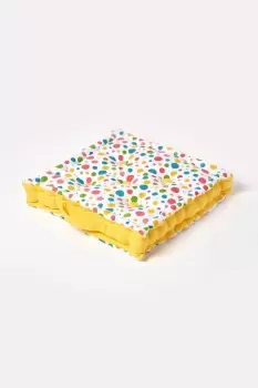 Image of Cotton Multi Coloured Polka Dot Floor Cushion