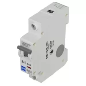 Image of Lewden 40A Single Pole 6kA B Curve MCB - G06-1B40