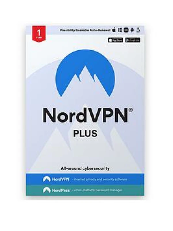Image of Nord VPN NordVPN Plus - 1-Year Cybersecurity Package (VPN and Password