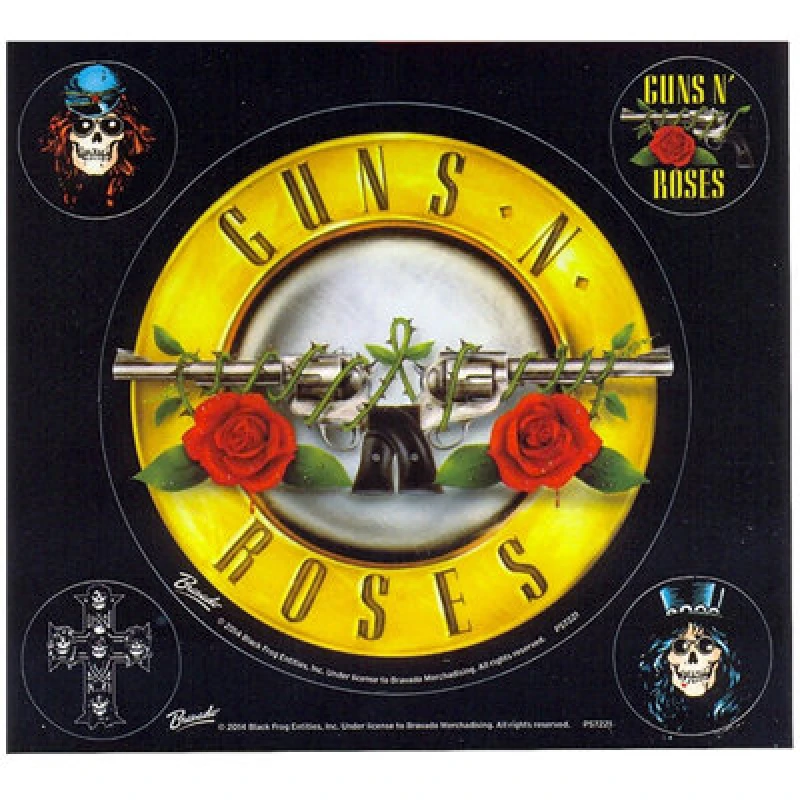 Image of Guns N' Roses Guns N Roses Stickers Multi One Size Unisex 5059000775017