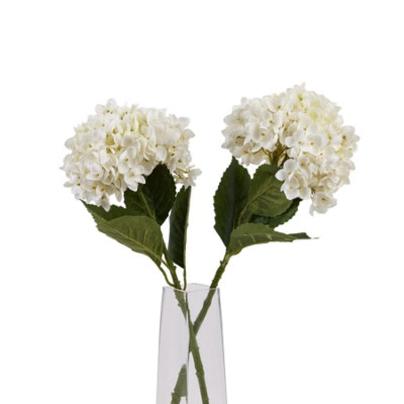 Image of Hill Interiors Hydrangea Artificial Flower White (One Size)