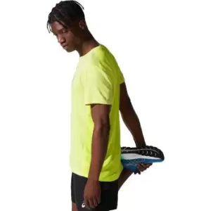Image of Asics Mens Core SS Running Top - Yellow