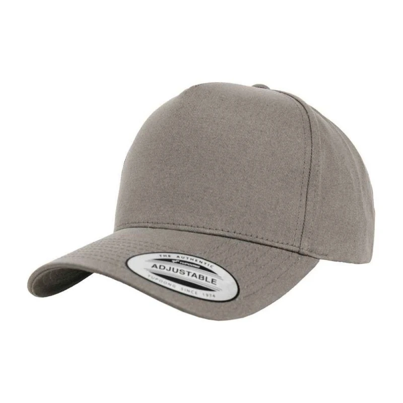 Image of Flexfit Womens 5 Panel Snapback Classic Baseball Cap in Grey Grey Female One Size
