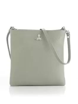 Image of Vivienne Westwood Squire Square Faux Leather Cross-Body Bag - Sage