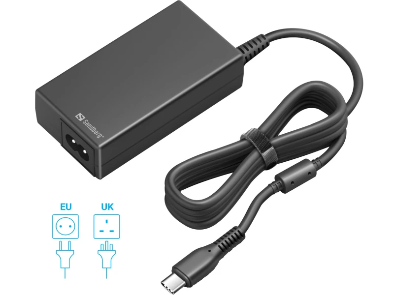 Image of Sandberg USB-C AC Charger PD65W EU+UK