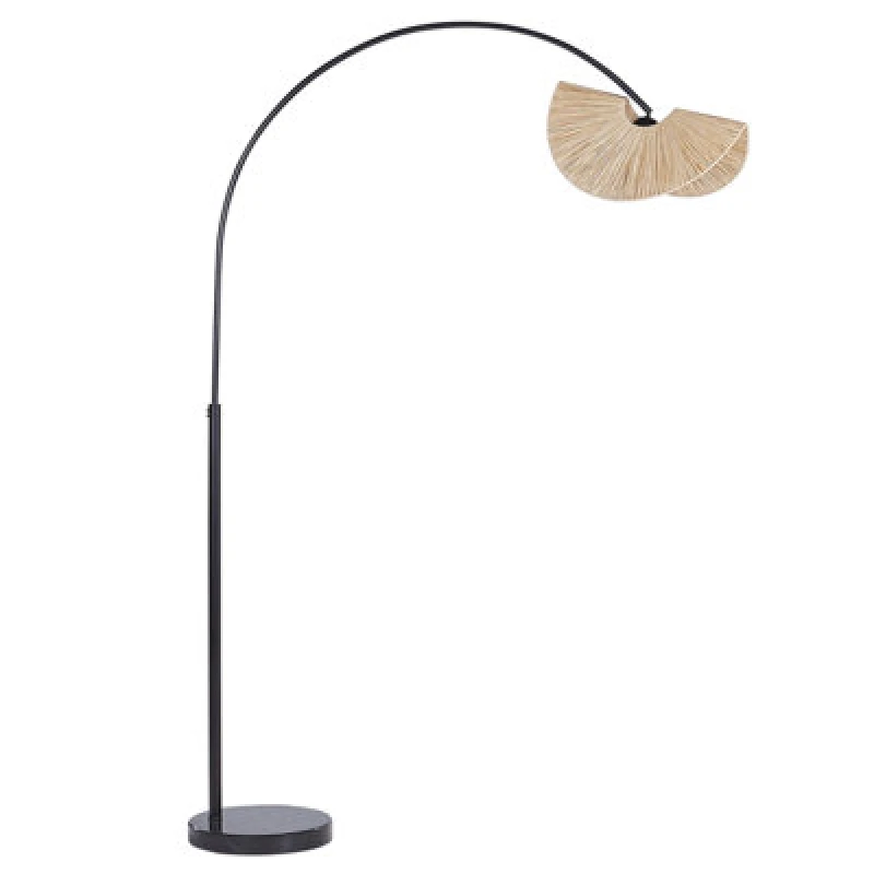 Image of Beliani Boho Floor Lamp Herron Natural