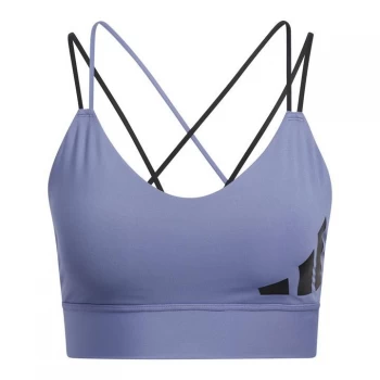 Image of adidas All Me Light-Support Training Bra Womens - Orbit Violet / Black
