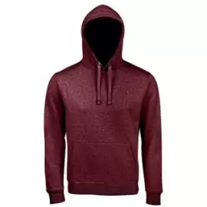 Image of SOLS Unisex Adults Spencer Hooded Sweatshirt (S) (Heather Oxblood)