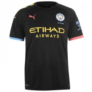 Image of Puma Manchester City Away Shirt 2019 2020 - Black/Peach