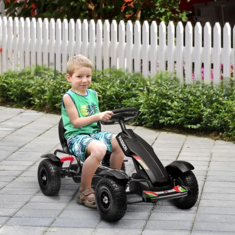 Image of HOMCOM Children Pedal Go Kart - Black 370-276V00BK