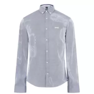 Image of Boss Biado R Long Sleeve Shirt - Blue