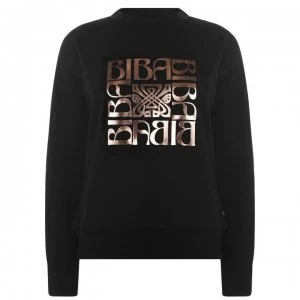 Image of Biba Foil Logo Sweatshirt - Black