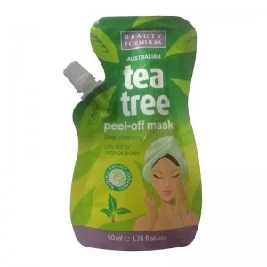 Image of Beauty Formulas Tea Tree Peel Off Mask 50ml