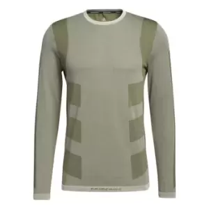 Image of adidas Stud Tech Long Sleeve T Shirt Mens - Green