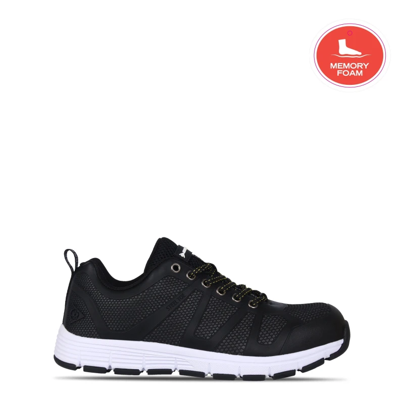 Image of Dunlop Reno Memory Foam Mens Safety Shoes - Black 6