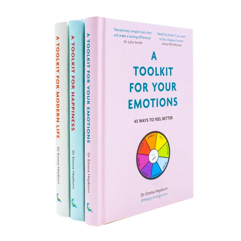 Image of Dr Emma Hepburn 3 Books Collection Set (A Toolkit For Happiness, A Toolkit For Mordern life, A Tookit For Your Emotions) Dr Emma Hepburn Books